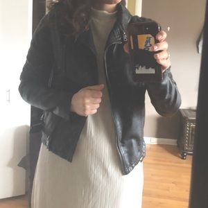 Cecico’s Black Moto/Leather Jacket